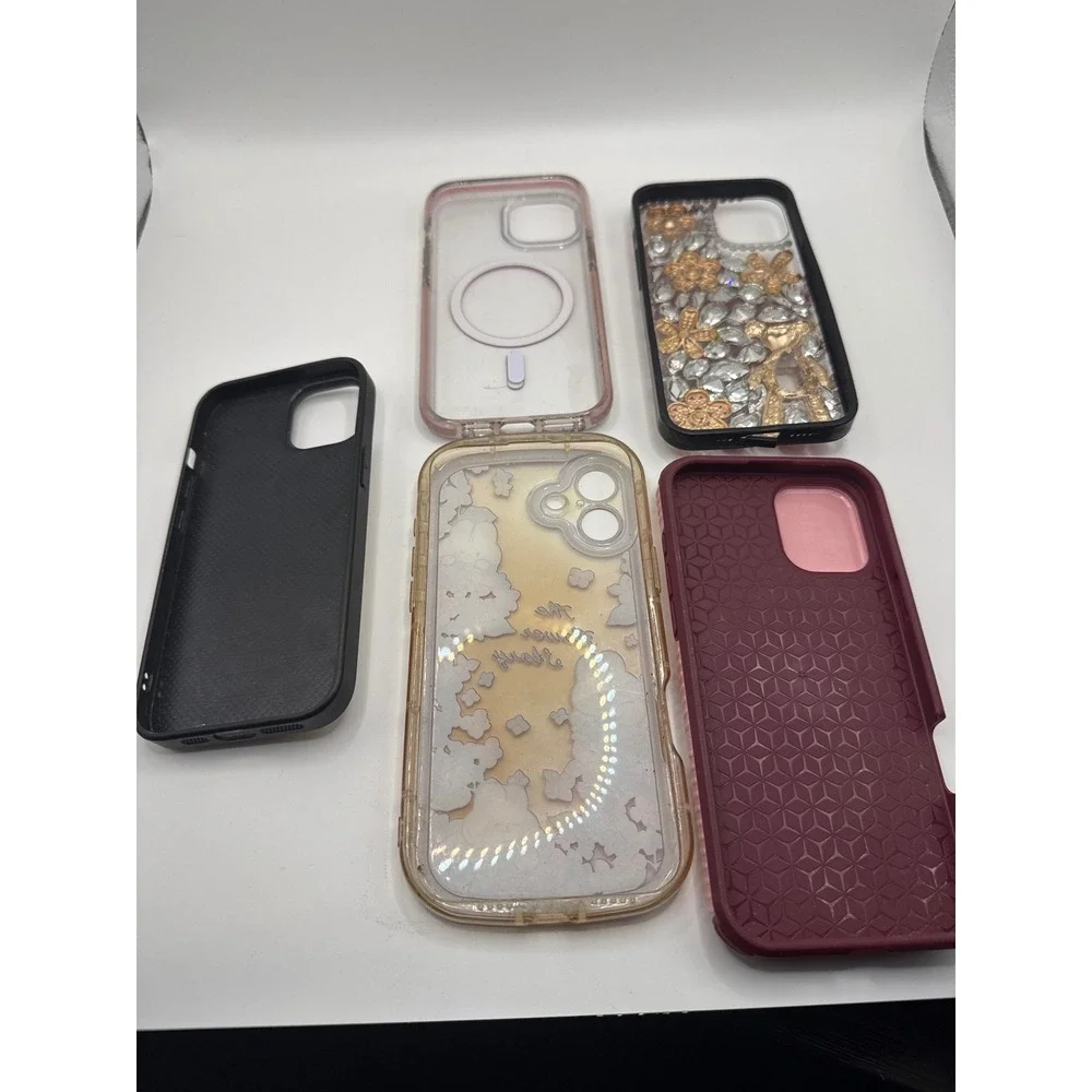 Lot of 5 Assorted‎ iPhone Cases Cute Fashion Glitter MagSafe Ring Holder Armor